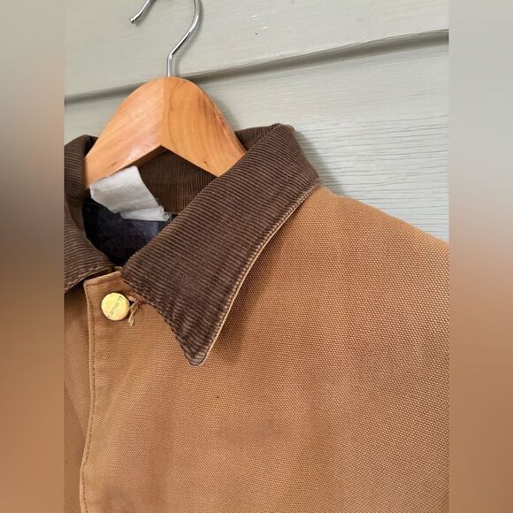 CARHARTT 90s vintage chore coat duck canvas blanket lined Detroit jacket work - Picture 4 of 16